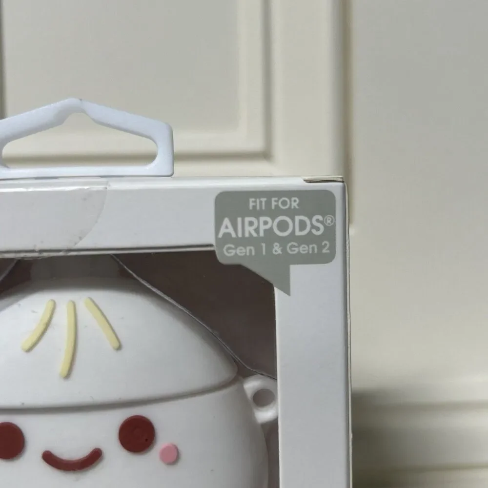 Dumpling AirPod Case With Keychain Fits AirPods Gen 1 And 2